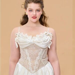 Lacemade Ribbon of Venus Corset Top – Size 1XL  NWT